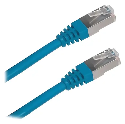 XtendLan SFTP CAT6A LSFRZH 0,5m modrá / Patch kabel / RJ45-RJ45