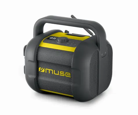 Muse M-968 BTY černo-žlutá / Stavební rádio / Bluetooth