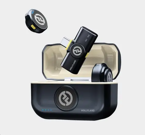 Hollyland Lark M2 USB-C Shine Charcoal Duo / Klopový mikrofon / sada 2 ks / bezdrátový / ENC / dosah 300 m
