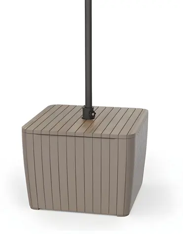 Keter Zahradní stůl Luzon Deco ashwood, cappuccino / Zahradní stůl