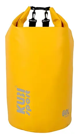 KUBIsport Lodní vak 60 l žlutý / Nepromokavý vak / Objem 60 l