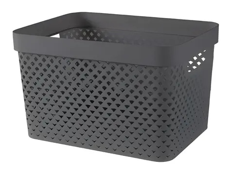 Curver Pure S Úložný box 17 l tmavě šedý / 36 x 27 x 22 cm