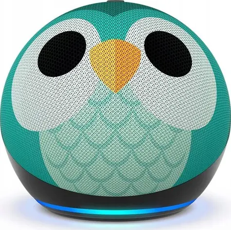 Amazon Echo Dot 5 Owl Design zelená / Chytrý domácí asistent / Asistentka Alexa / Wi-Fi / BT