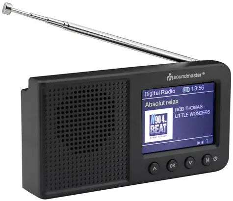 Soundmaster DAB175SW černá / Radiobudík / DAB+ / FM / LCD displej / budík a hodiny