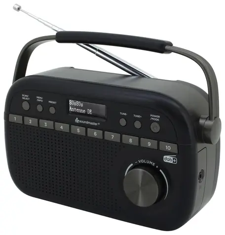 Soundmaster DAB280SW černá / Rádio / DAB+ / FM / RDS / budík