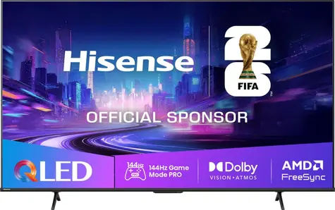 85" Hisense 85E77Q PRO černá / Televize / QLED / UHD 4K / 144Hz / HDMI / USB / Wi-Fi / BT