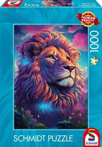 SCHMIDT Puzzle Lev v barevném vichru / 1000 dílků / od 12 let