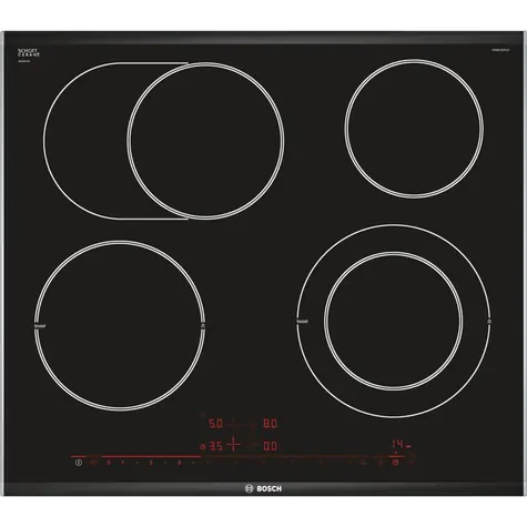 BOSCH PKN675DP1D černá / Sklokeramická varná deska / Série 8 / 4 plotýnky / PowerBoost / TopControl displej