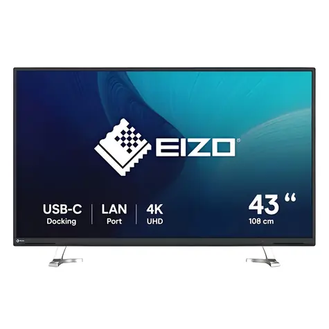 42.5" EIZO EV4340X-BK černá / Monitor / IPS / 4K UHD / USB-C / KVM / repro