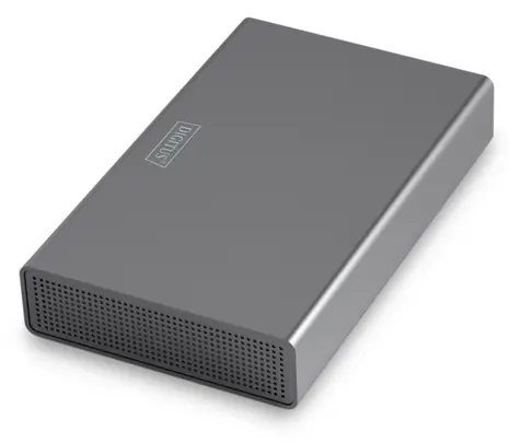 Digitus DA-71106-1 šedý / Externí box pro HDD / 2,5"-3,5" SATA / USB 3.0 / do 16 TB