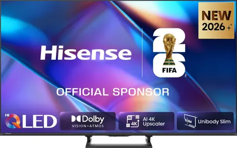 55" Hisense 55A7DS černá / Televize / QLED / UHD / Dolby Vision / HDMI / Wi-Fi