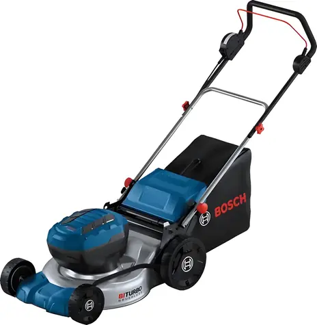 BOSCH GRA 18V2-46 / Aku sekačka na trávu / 36V / Šířka záběru 46 cm / Koš 60 l / Výška sečení 30-70 mm