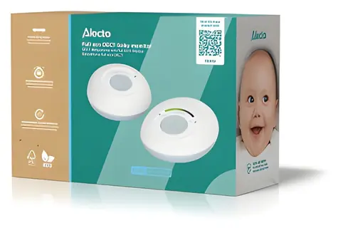 Alecto DBX110 bílá, modrá / Dětská chůvička / DECT / Full Eco / dosah 300 m