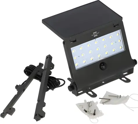 Brennenstuhl SOL 1000 Pad černá / Venkovní solární LED světlo s pohybovým senzorem / 1000lm / IP65