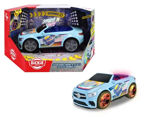 DICKIE Autíčko Mercedes-Benz E-Class Beatz Spinner / Zvuk a světla / od 3 let
