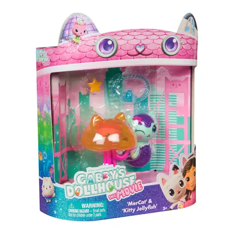 SPIN MASTER Gabby's Dollhouse Merkitten & Kitty Jellyfish / Sada figurek / 2 figurky + doplňky / od 3 let