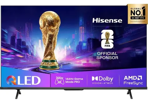 50" Hisense 50E77Q PRO černá / Televizor / QLED / 4K UHD / 144Hz / VIDAA / DVB-T2/S2/C