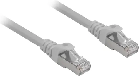 Sharkoon CAT 6A 0,5 m šedá / Patch kabel / S/FTP / RJ45-RJ45