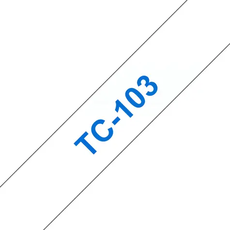 Brother TC-103 / Páska pro tiskárnu štítků / 12 mm / 7,7 m / laminovaná