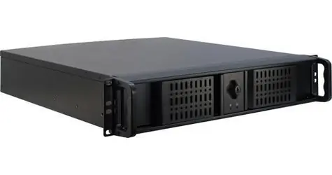 Inter-Tech 2U-2098-SK černá / Rack skříň / 2U / mATX / 19" / 2x USB-A 2.0