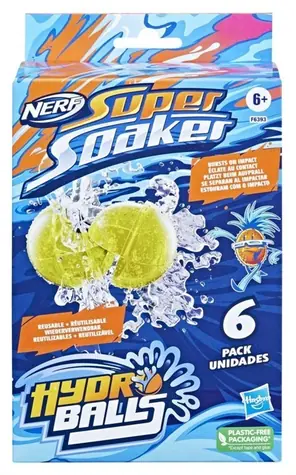 HASBRO Nerf Super Soaker Hydro Balls / Vodní míčky / 6 ks / od 6 let