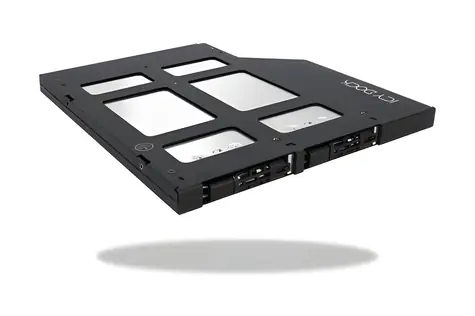 Icy Dock ToughArmor MB852M2PO-B černý / Rámeček pro SSD / 2x M.2 NVMe / SFF-8612 / do 5,25" pozice
