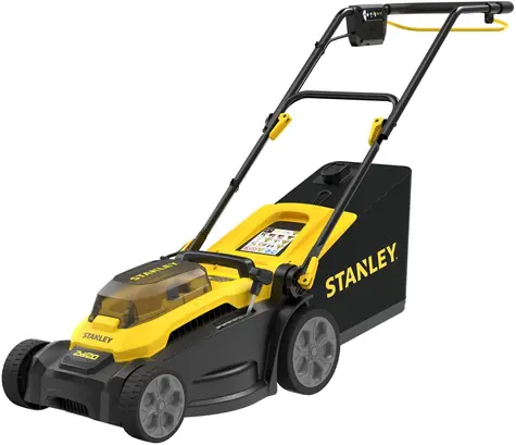 Stanley V20 SCMWP3701N-XJ černá/žlutá / Aku sekačka na trávu / 36V (2x18V) / šířka 37 cm / bez aku a nabíječky