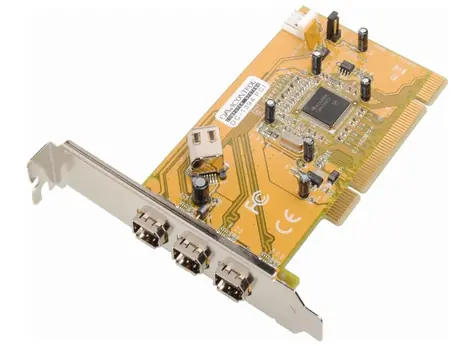 Dawicontrol DC-1394 / Řadič / PCIe x1 / FireWire 400 / 3 porty / Low Profile