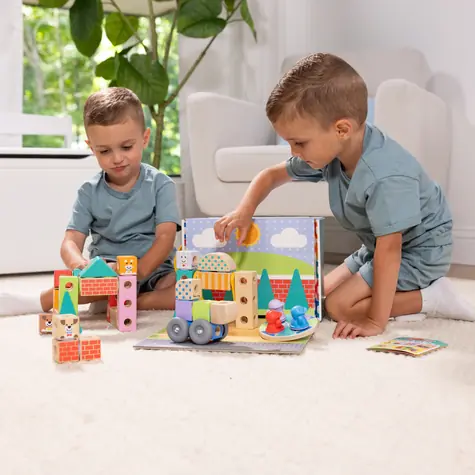 SPIN MASTER Stavebnice Melissa & Doug Blockables City / 73 dílků / od 2 let