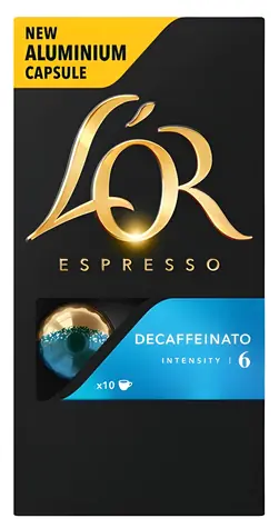 L'OR Decaffeinato / Kávové kapsle / Bez kofeinu / 10 ks