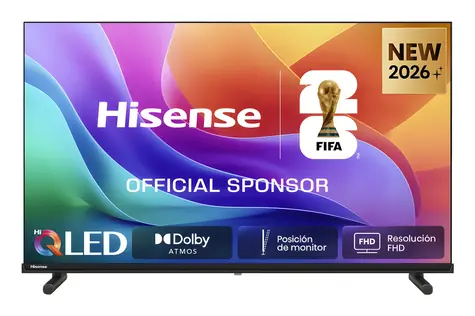 40" Hisense 40A5S černá / Televize / QLED / FullHD / HDMI / LAN / WiFi / BT / 14W repro