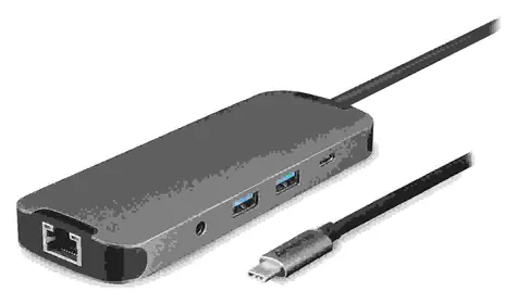 Chieftec DSC-901 titan / Dokovací stanice / USB-C 3.2 Gen1 / HDMI 2.0 / 2x USB-A / GLAN / SD/microSD