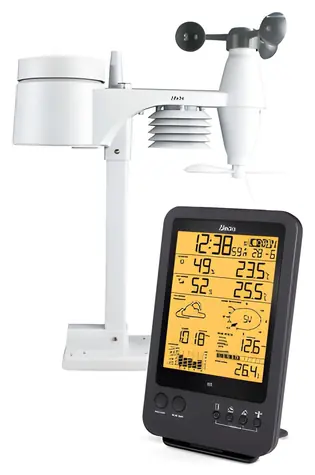 Alecto WS-4700 černá / Meteostanice / LCD displej / bezdrátové venkovní čidlo