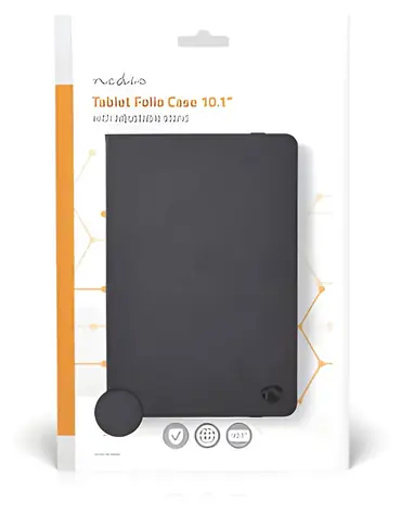 Nedis univerzální pouzdro na tablet 10" černá / Pouzdro / PU / se stojánkem