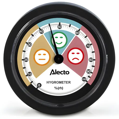 ALECTO Analogový vlhkoměr 60 mm / bez baterie / do interiéru