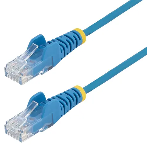 StarTech UTP CAT6 0,25 m Slim modrá / Patch kabel / RJ45-RJ45 / PoE