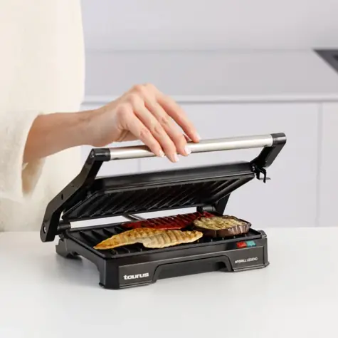 Taurus My Grill Legend černá, nerez / Sendvičovač / 1000 W / grilovací desky / nepřilnavý povrch