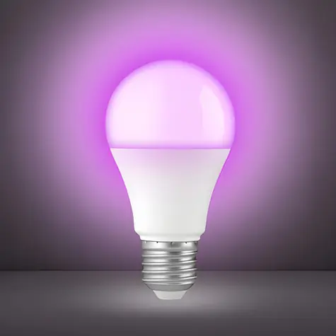 Alecto SMARTBULB10 / Chytrá LED žárovka / E27 / 9W / RGB / Wi-Fi / stmívatelná