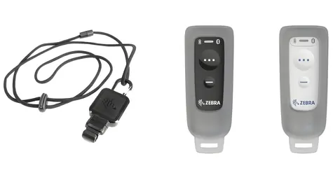 ZEBRA pásek s navijákem a pouzdrem CS60 černá / Pásek na krk / CS60-HC / silikonové pouzdro