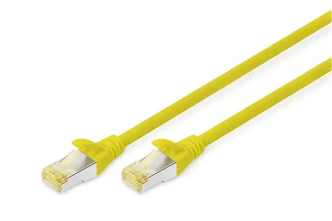 Digitus Patch kabel Cat6A žlutý / Patch kabel / S/FTP (PiMF) / LSOH / 0,25m