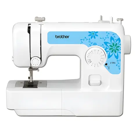 Brother J14S bílá / Šicí stroj / 14 stehů / Poloautomatický / Volné rameno