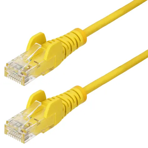 StarTech UTP CAT6 0,25 m Slim žlutá / Patch kabel / RJ45-RJ45 / PoE