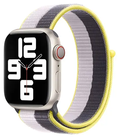 Devia Nylon Braided Two-Tone Loop Lilac (fialová) / Řemínek pro Apple Watch / 44/45/46 mm