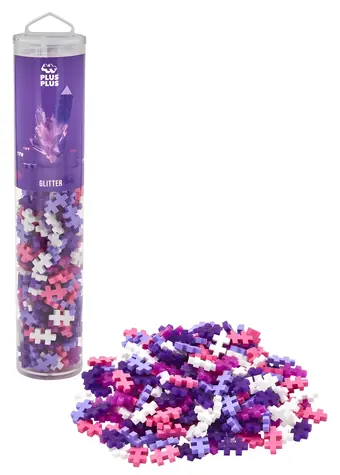 PLUS-PLUS Stavebnice Glitter Mix / Tuba / 240 dílků