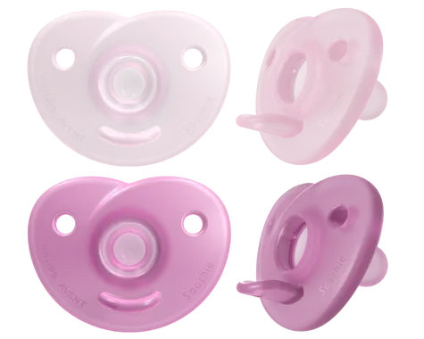 Philips Avent SCF099/27 růžová / Dudlík / 0-6 m / dívka / 2 ks