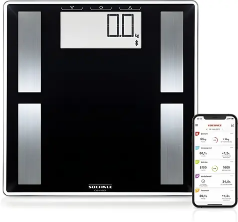 Soehnle Shape Connect 50 / Digitální osobní váha / analýza BIA / iOS & Android