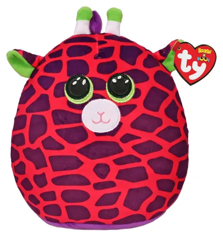 TY Squishy Žirafa Gilbert růžová / 22 cm