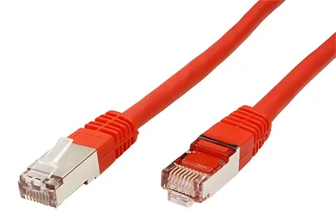 Value S/FTP patch kabel Cat6 červená, 0,5 m / Patch kabel / RJ45-RJ45
