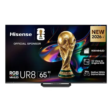 65" Hisense 65UR8S černá / UHD / Mini LED / HDMI / USB / CI+ / LAN / Wi-Fi / DVB-T2&C&S2 / 50W repro