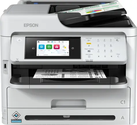 Epson WorkForce Pro WF-M5899DWF černá, bílá / Multifunkční tiskárna / A4 / 34 str/min / duplex / ADF / Wi-Fi / LAN / fax